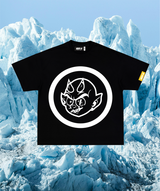 BLACK MASKED TEE