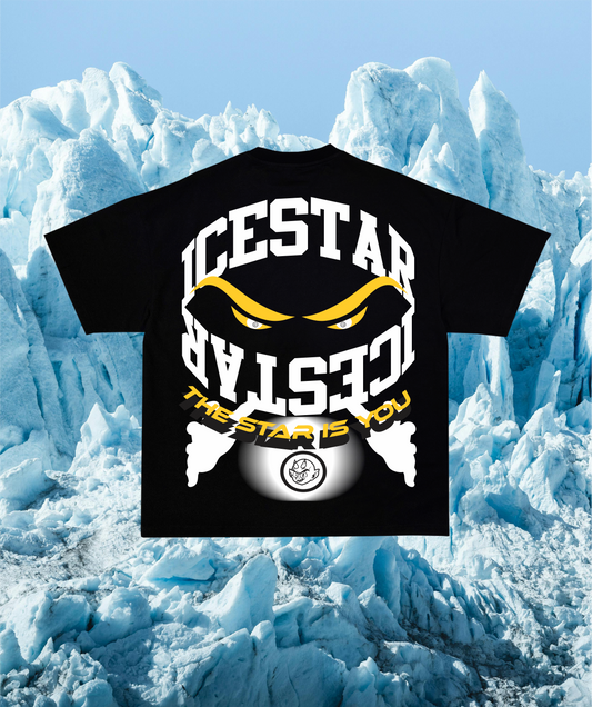 BLACK MASKED TEE